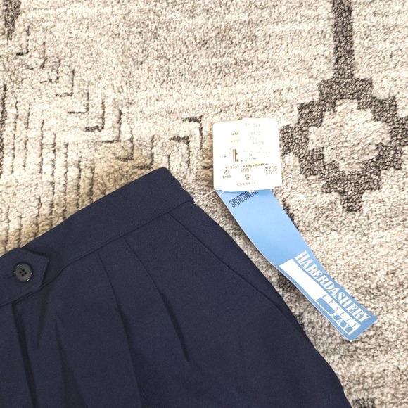 Haberdashery Leslie Fay Navy Vintage Pants size 12 - Picture 4 of 7